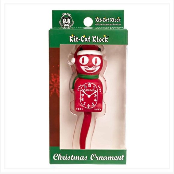 Red Kit Cat Klock Christmas Tree Ornament - Picture 3 of 3